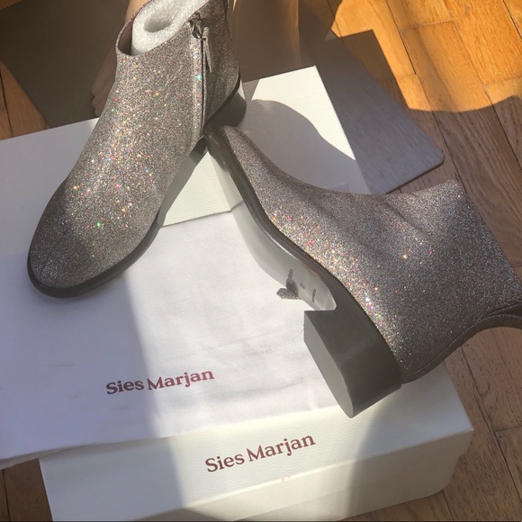 Sies Marjan Glitter Ankle Boots - Picture 2 of 4